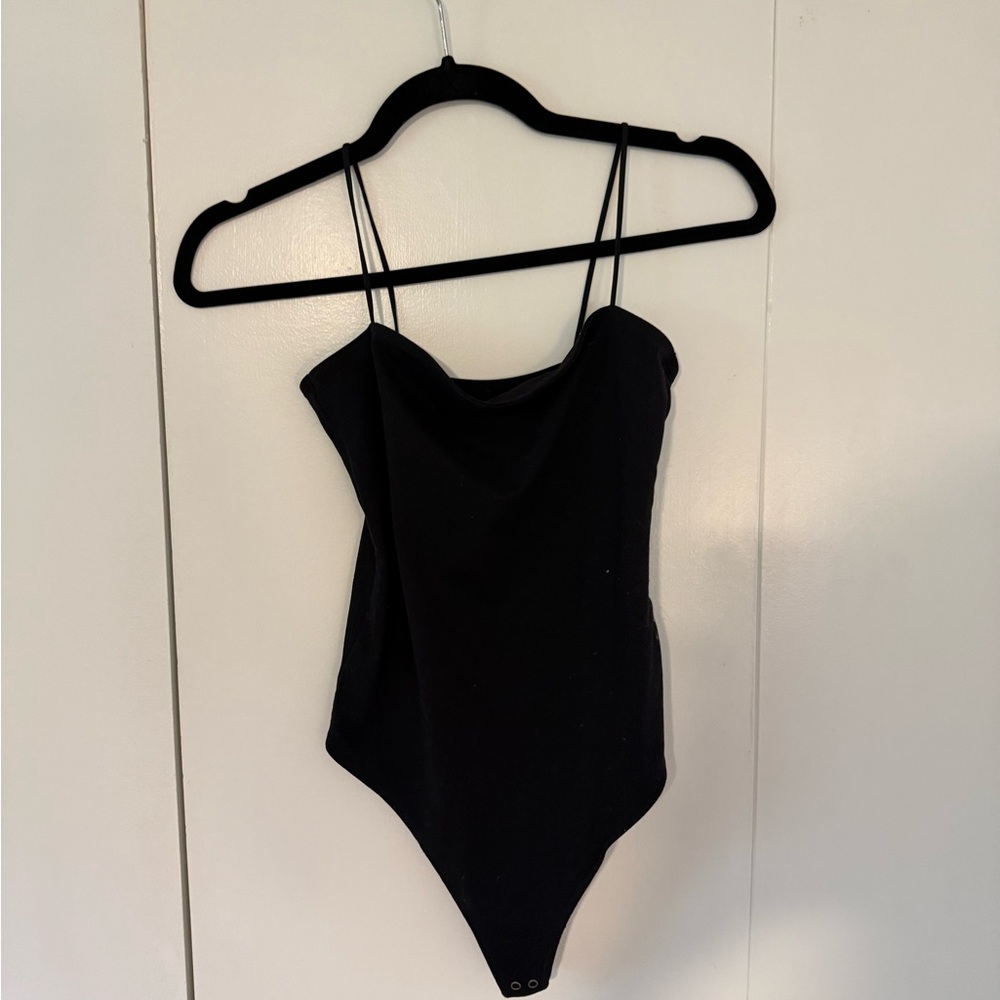 Abercrombie & Fitch Black Bodysuit with Sweetheart Neckline
